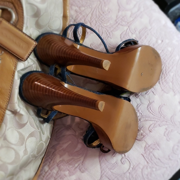 Sexy Denim Platform High Heels (Vintage) - Picture 11 of 15